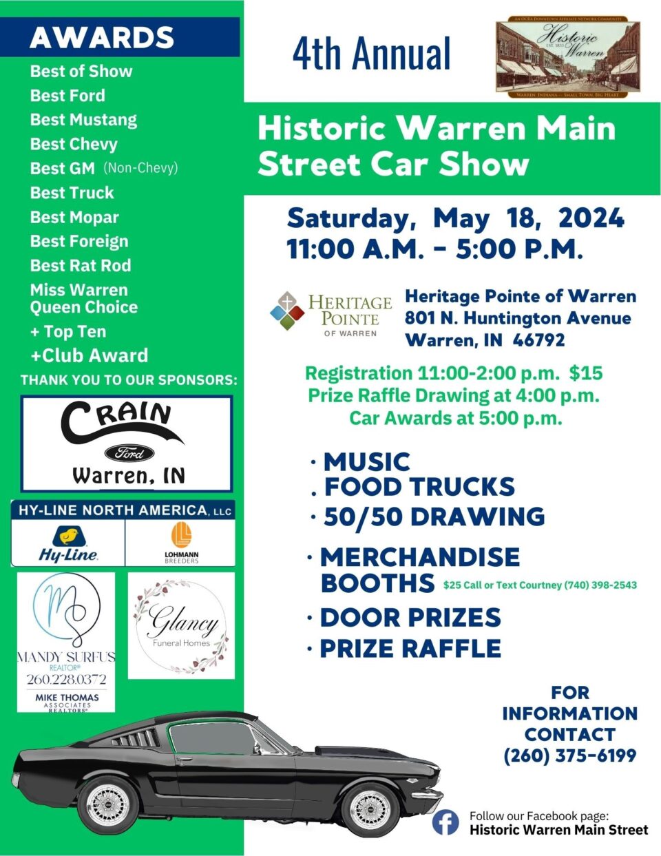 Historic Warren Main Street Car Show2024