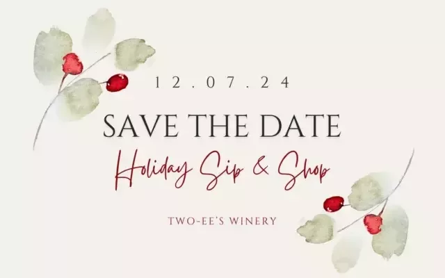 Two E Es Holiday Sip and Shop