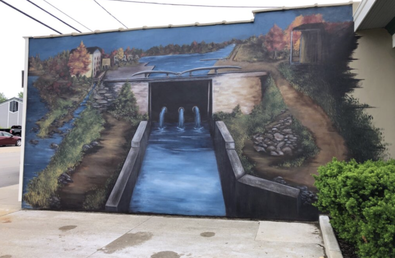 Wabash Erie Canal Lock Mural
