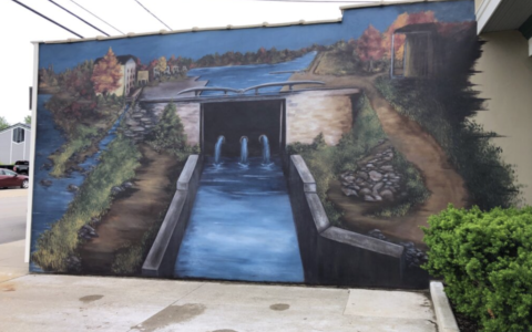 Wabash Erie Canal Lock Mural