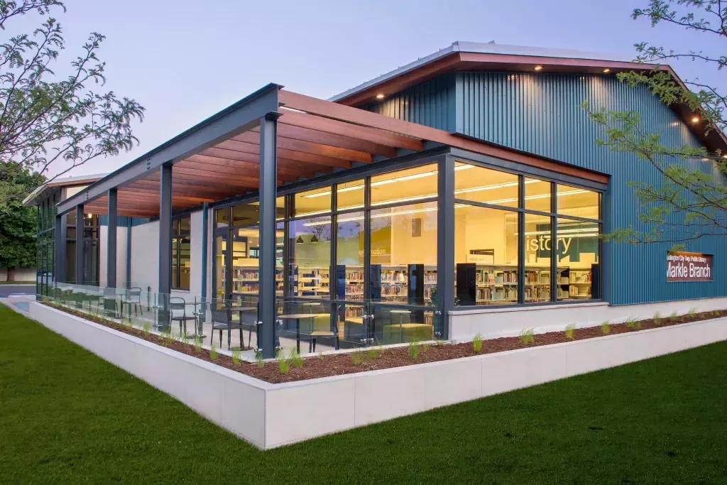 Markle Branch Library outside