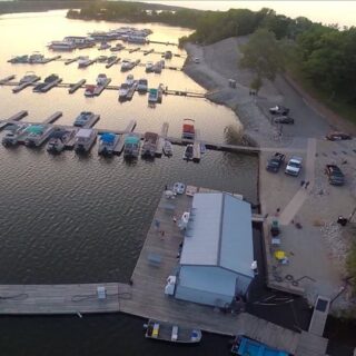 docks at Pirates Cove Salamonie Lake