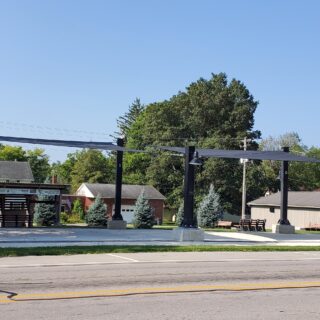 Riverside park front