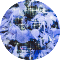 Blue sparkle circle 1