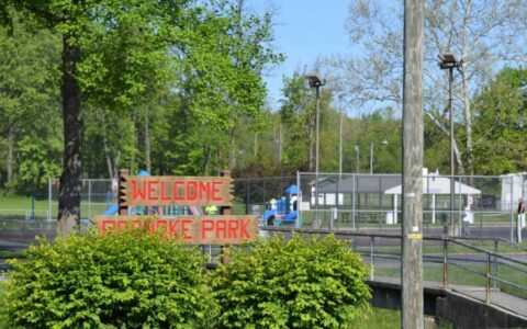 Roanoke park sign
