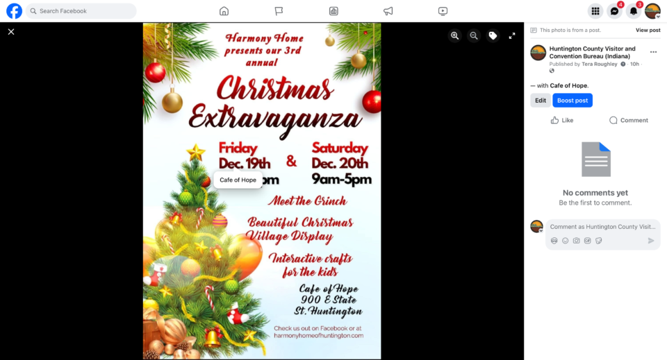 Harmony home cafe of hope