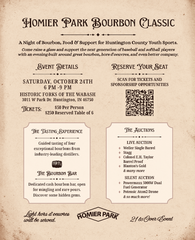 Bourbon Event Flyer PNG