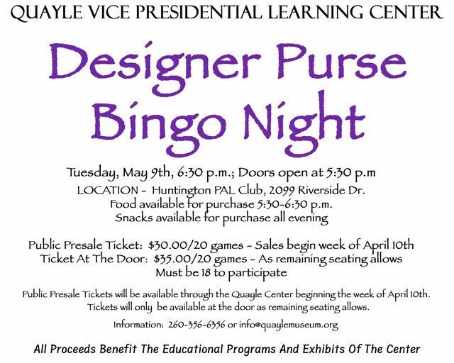 Quayle Purse Bingo