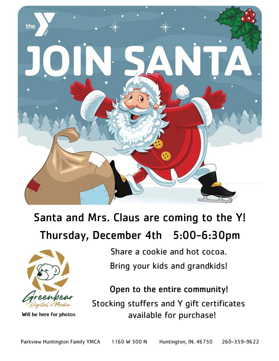 Santa is coming 2025 ymca